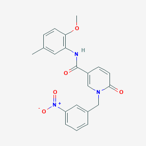 N-(2-methoxy-5-methylphenyl)-1-(3-nitrobenzyl)-6-oxo-1,6-dihydropyridine-3-carboxamide