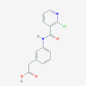 2-[3-(2-Chloropyridine-3-amido)phenyl]acetic acid