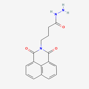 molecular formula C16H15N3O3 B2703245 4-(1,3-dioxo-1H-benzo[de]isoquinolin-2(3H)-yl)butanehydrazide CAS No. 446278-69-9