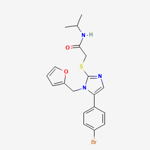 2-((5-(4-bromophenyl)-1-(furan-2-ylmethyl)-1H-imidazol-2-yl)thio)-N-isopropylacetamide