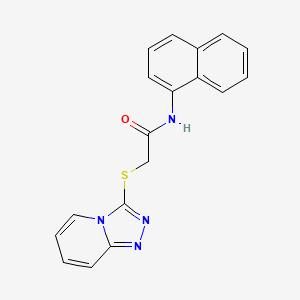 N-(naphthalen-1-yl)-2-{[1,2,4]triazolo[4,3-a]pyridin-3-ylsulfanyl}acetamide