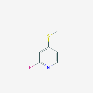 molecular formula C6H6FNS B2703258 2-Fluoro-4-(methylthio)pyridine CAS No. 1428234-71-2