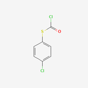 molecular formula C7H4Cl2OS B2703264 S-(4-chlorophenyl) chloromethanethioate CAS No. 13606-10-5