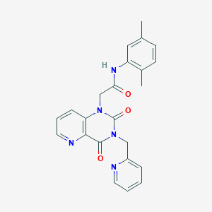 molecular formula C23H21N5O3 B2703288 N-(2,5-二甲基苯基)-2-(2,4-二氧代-3-(吡啶-2-基甲基)-3,4-二氢吡啶并[3,2-d]嘧啶-1(2H)-基)乙酰胺 CAS No. 941952-35-8