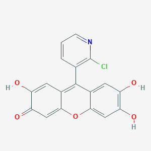 9-(2-chloropyridin-3-yl)-2,6,7-trihydroxy-3H-xanthen-3-one