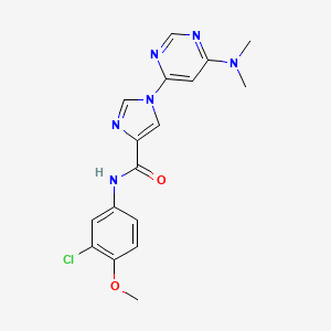N~4~-(3-chloro-4-methoxyphenyl)-1-[6-(dimethylamino)-4-pyrimidinyl]-1H-imidazole-4-carboxamide