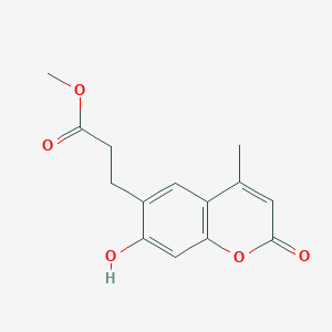 methyl 3-(7-hydroxy-4-methyl-2-oxo-2H-chromen-6-yl)propanoate