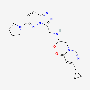 2-(4-cyclopropyl-6-oxopyrimidin-1(6H)-yl)-N-((6-(pyrrolidin-1-yl)-[1,2,4]triazolo[4,3-b]pyridazin-3-yl)methyl)acetamide