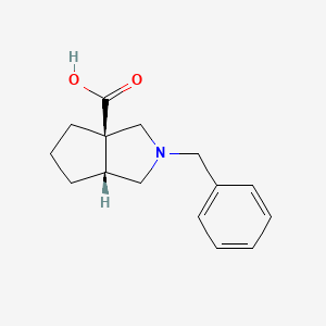 (3aR,6aR)-2-benzyl-1,3,4,5,6,6a-hexahydrocyclopenta[c]pyrrole-3a-carboxylic acid