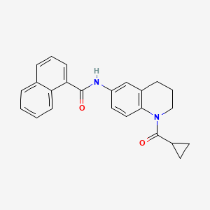 N-(1-(cyclopropanecarbonyl)-1,2,3,4-tetrahydroquinolin-6-yl)-1-naphthamide