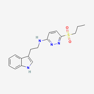 N-(2-(1H-indol-3-yl)ethyl)-6-(propylsulfonyl)pyridazin-3-amine