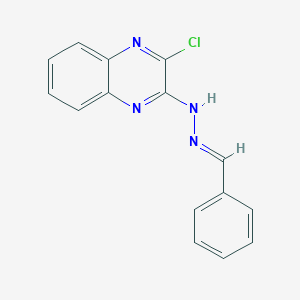 molecular formula C15H11ClN4 B270333 Benzaldehyde (3-chloro-2-quinoxalinyl)hydrazone 