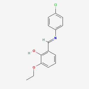 2-{(E)-[(4-chlorophenyl)imino]methyl}-6-ethoxyphenol