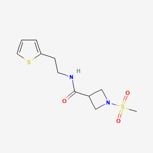 1-(methylsulfonyl)-N-(2-(thiophen-2-yl)ethyl)azetidine-3-carboxamide