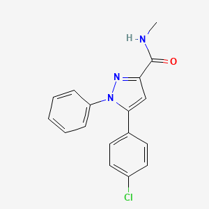 5-(4-chlorophenyl)-N-methyl-1-phenyl-1H-pyrazole-3-carboxamide