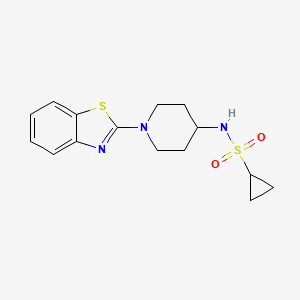 N-[1-(1,3-benzothiazol-2-yl)piperidin-4-yl]cyclopropanesulfonamide