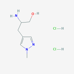 2-amino-3-(1-methyl-1H-pyrazol-4-yl)propan-1-ol dihydrochloride