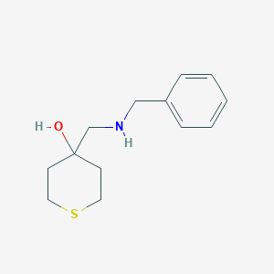 molecular formula C13H19NOS B2703356 4-[(Benzylamino)methyl]thian-4-ol CAS No. 1595887-29-8