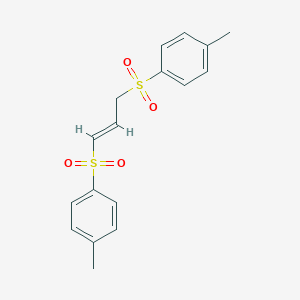 molecular formula C17H18O4S2 B270336 1-Methyl-4-({3-[(4-methylphenyl)sulfonyl]-1-propenyl}sulfonyl)benzene 