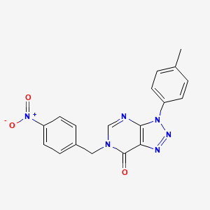 3-(4-Methylphenyl)-6-[(4-nitrophenyl)methyl]triazolo[4,5-d]pyrimidin-7-one