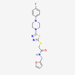 2-((5-(4-(4-fluorophenyl)piperazin-1-yl)-1,3,4-thiadiazol-2-yl)thio)-N-(furan-2-ylmethyl)acetamide