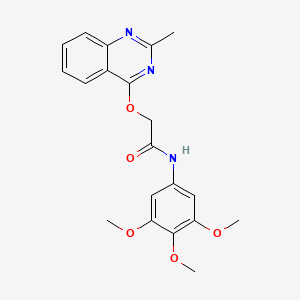 2-((2-methylquinazolin-4-yl)oxy)-N-(3,4,5-trimethoxyphenyl)acetamide