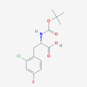 Boc-L-2-Chloro-4-fluorophe