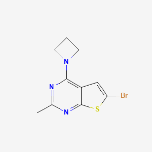 1-{6-Bromo-2-methylthieno[2,3-d]pyrimidin-4-yl}azetidine