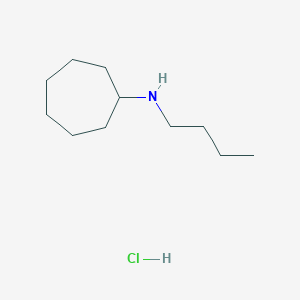 molecular formula C11H24ClN B2703396 N-Butylcycloheptanamine hydrochloride CAS No. 1609407-31-9; 161012-67-5
