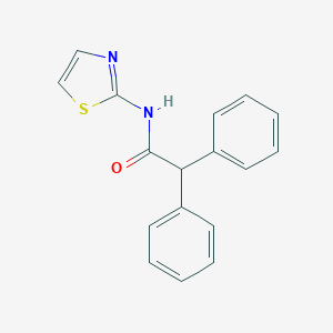 molecular formula C17H14N2OS B270340 2,2-Diphenyl-N-(1,3-thiazol-2-yl)acetamide 