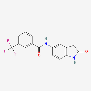 N-(2-oxoindolin-5-yl)-3-(trifluoromethyl)benzamide