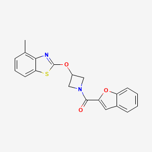 Benzofuran-2-yl(3-((4-methylbenzo[d]thiazol-2-yl)oxy)azetidin-1-yl)methanone