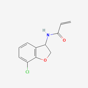 N-(7-Chloro-2,3-dihydro-1-benzofuran-3-yl)prop-2-enamide