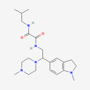 N1-isobutyl-N2-(2-(1-methylindolin-5-yl)-2-(4-methylpiperazin-1-yl)ethyl)oxalamide