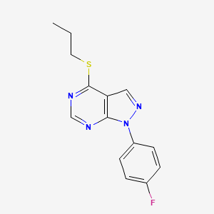 1-(4-Fluorophenyl)-4-propylsulfanylpyrazolo[3,4-d]pyrimidine