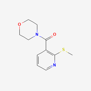 molecular formula C11H14N2O2S B2703440 4-[2-(Methylsulfanyl)pyridine-3-carbonyl]morpholine CAS No. 1211356-64-7
