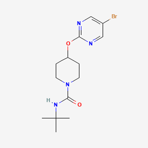 4-(5-Bromopyrimidin-2-yl)oxy-N-tert-butylpiperidine-1-carboxamide