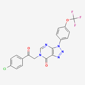 6-(2-(4-chlorophenyl)-2-oxoethyl)-3-(4-(trifluoromethoxy)phenyl)-3H-[1,2,3]triazolo[4,5-d]pyrimidin-7(6H)-one