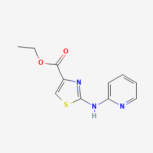molecular formula C11H11N3O2S B2703466 Ethyl 2-(pyridin-2-ylamino)-1,3-thiazole-4-carboxylate CAS No. 232596-43-9