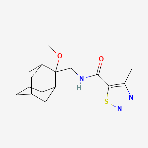 N-(((1R,3S,5r,7r)-2-methoxyadamantan-2-yl)methyl)-4-methyl-1,2,3-thiadiazole-5-carboxamide