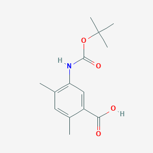 2,4-Dimethyl-5-[(2-methylpropan-2-yl)oxycarbonylamino]benzoic acid
