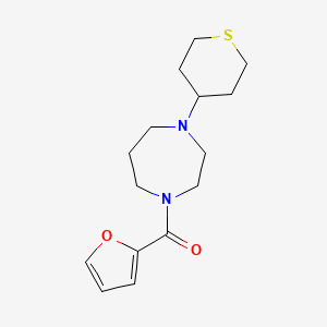 furan-2-yl(4-(tetrahydro-2H-thiopyran-4-yl)-1,4-diazepan-1-yl)methanone