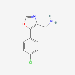(5-(4-Chlorophenyl)oxazol-4-yl)methanamine
