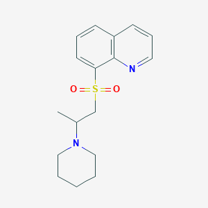 molecular formula C17H22N2O2S B270348 8-(2-Piperidin-1-ylpropylsulfonyl)quinoline 