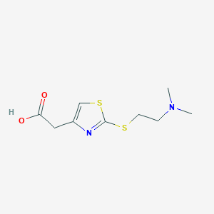 2-(2-{[2-(Dimethylamino)ethyl]sulfanyl}-1,3-thiazol-4-yl)acetic acid