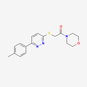 1-Morpholino-2-((6-(p-tolyl)pyridazin-3-yl)thio)ethanone