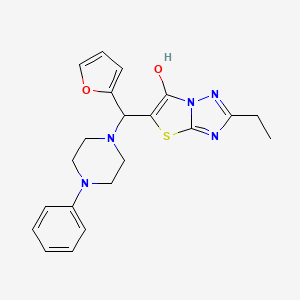 2-Ethyl-5-(furan-2-yl(4-phenylpiperazin-1-yl)methyl)thiazolo[3,2-b][1,2,4]triazol-6-ol