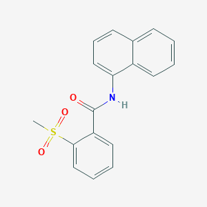 molecular formula C18H15NO3S B2703501 2-methylsulfonyl-N-naphthalen-1-ylbenzamide CAS No. 896369-93-0