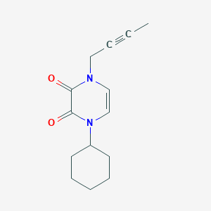 1-(But-2-yn-1-yl)-4-cyclohexyl-1,4-dihydropyrazine-2,3-dione
