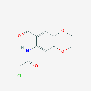 N-(7-Acetyl-2,3-dihydro-benzo[1,4]dioxin-6-yl)-2-chloro-acetamide